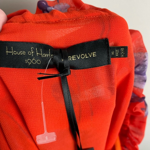 House of Harlow x Revolve Ariani Skirt Crimson Floral Size XS - Picture 6 of 8